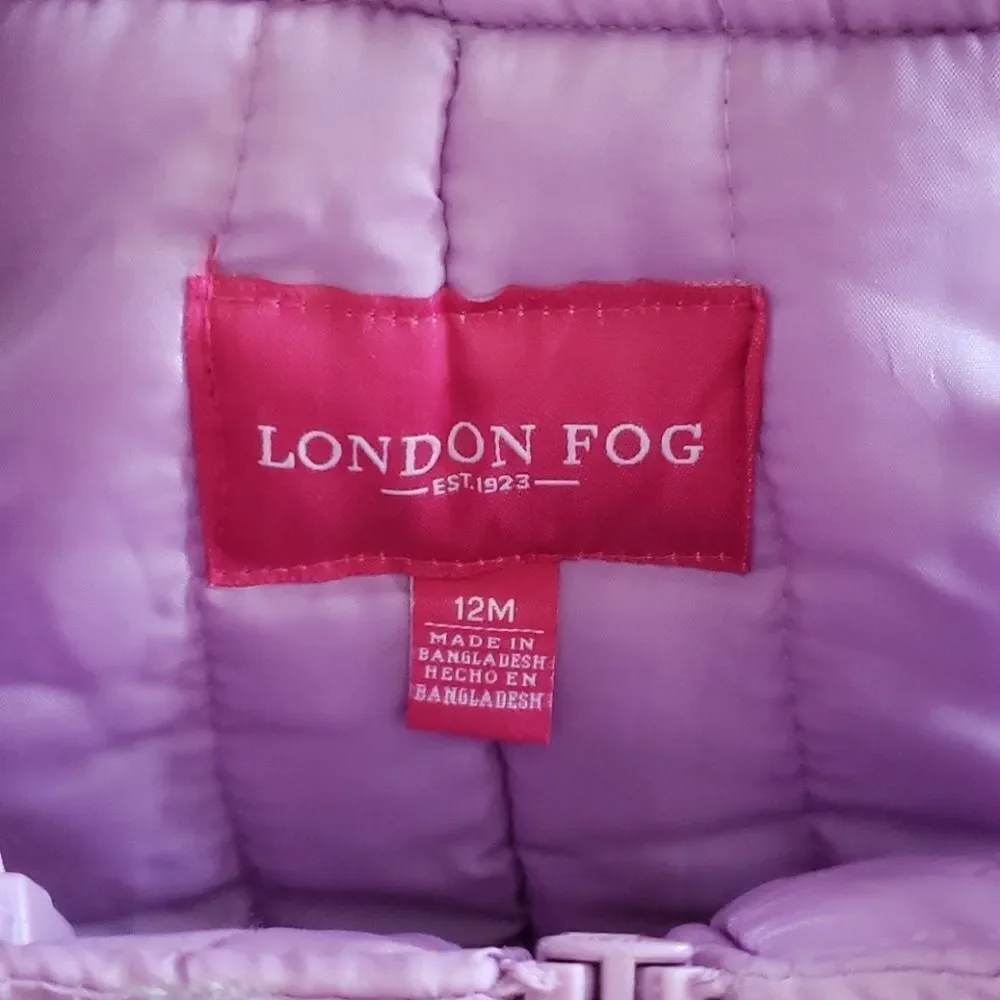 NWT London Fog Lilac Purple Snowpants Sz 12 Mos
